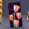 Чехол для телефона Цветок тюльпана для Oppo A79 A18 A38 A58 A78 A98 A17 A40 A60 A80 A16 A76 A96 A15 A74 A94 A54 A77