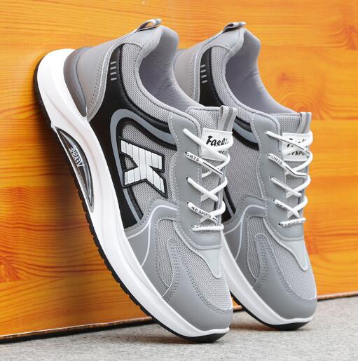 Мужская обувь весна-осень трендовая обувь сетчатая поверхность кроссовки мужская повседневная беговая спортивная обувь с мягкой подошвой D214