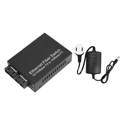 Оптоволоконный медиаконвертер Tx1310nm SC Двухволоконный одномодовый оптоволоконный трансивер 100 Мбит/с До 25 км