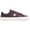 Converse One Star Pro Выстиранный холст Нескользящие и износостойкие Низкие кеды Унисекс Фиолетовый и белый