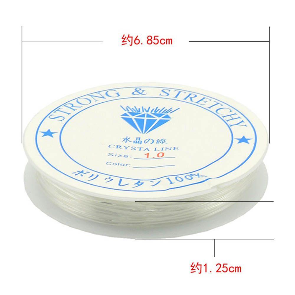 1 Roll Bracelet Clear Beading Elastic Cord Stretchy Transparent String Elastic Cord Elastic