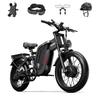 TIFGALOP F7 Motor power 52V1000W * 2 Tire 20 inch fat tire Battery 52V24AH Maximum speed 35mph Range 45-90KM Miles30-60 miles