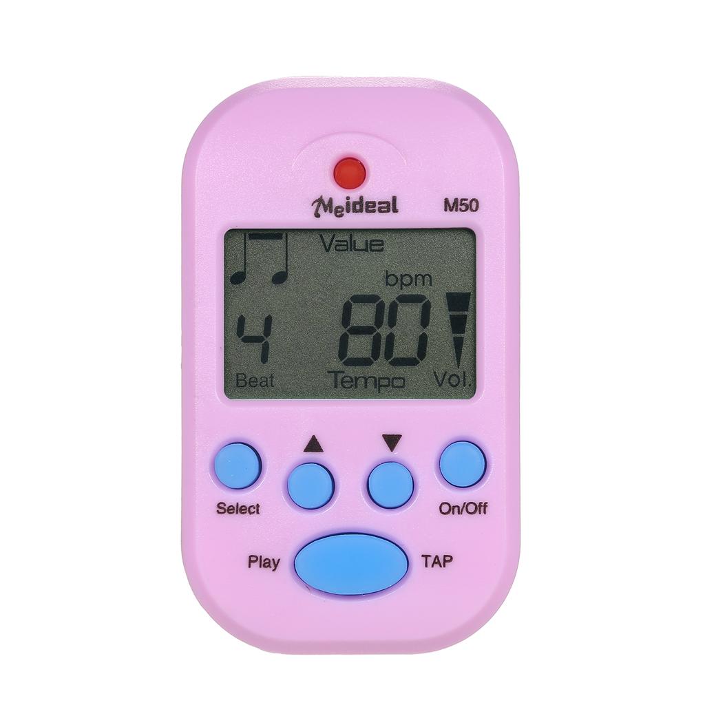 Мини цифровой метроном M50 Tempo Metronome Clip-On Electronic Metronome Pocket Metronome Подходит для гитары, фортепиано, скрипки, барабана