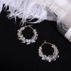 Вечеринка Девушки Акриловый Круг Подарок Кристалл Модные Аксессуары Пусеты Ювелирные Изделия Серьги-Кольца Висячие Серьги