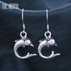 Серьги-подвески в виде дельфина из стерлингового серебра 925 пробы, модные свадебные украшения