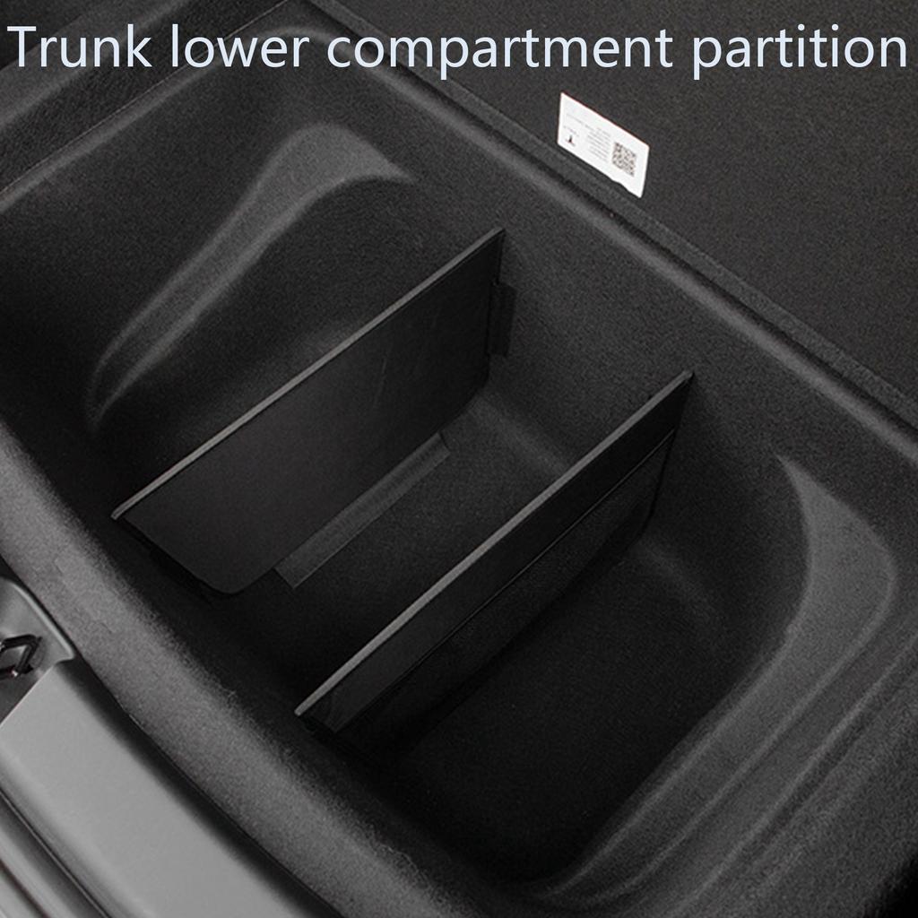 Органайзер-разделитель для багажника автомобиля с сетчатым карманом для Model Y Боковая коробка для хранения Разделительная перегородка Автоаксессуары