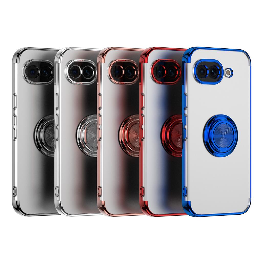 Электроplated Прозрачный Магнитный Кольцо-Держатель Чехол для For Google Pixel 7 8 9 10 Pro XL 10A 9A 8A 7A 6A Ударопрочный Держатель Чехол