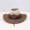 Wide Brim Western Cowboy Hats Mesh Sun Protection Fisherman Cap Cool Sunscreen Bucket Hat  Summer