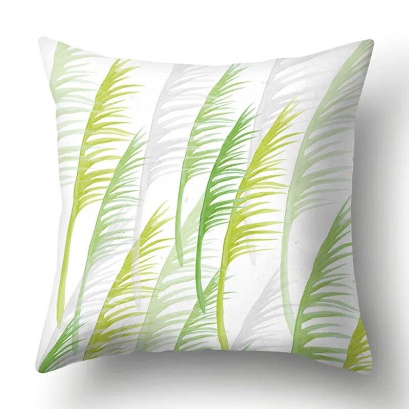 Наволочка Green Leaf Cushion Home Soft Car