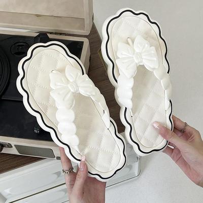 Женские шлепанцы в корейском стиле — толстая подошва, модный дизайн для активного отдыха на лето.