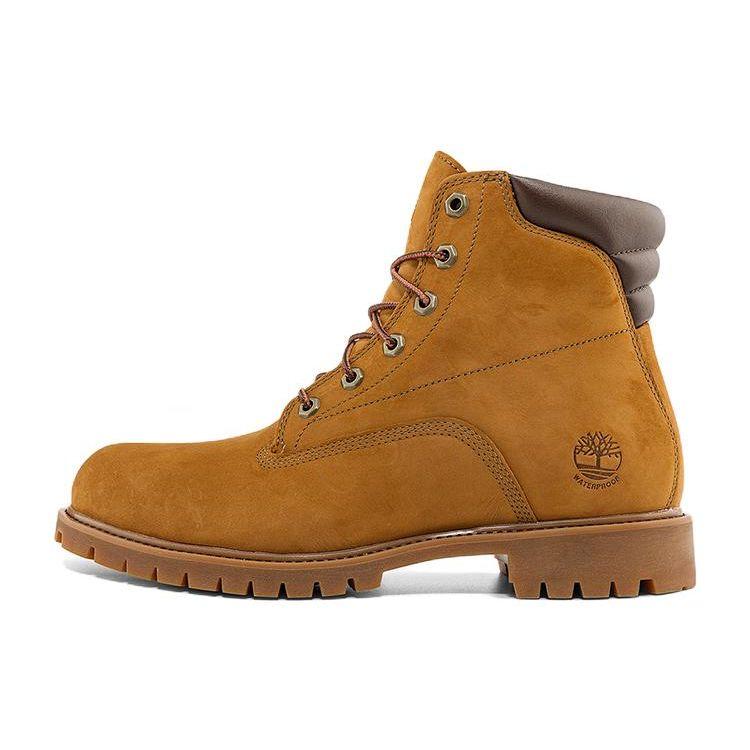 Timberland Waterville Leather Waterproof Durable Mid-Calf Outdoor Boots Men Boots Medium-Brown A2E9DM