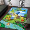 Ковер The Simpsons - Мягкий и прочный для гостиной, спальни и наружного использования - Полиэстеровый коврик для пола, моющийся вручную