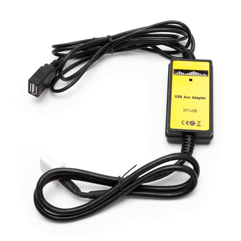 1 шт. Автомобильный адаптер-переходник MP3-интерфейс AUX SD USB-кабель для передачи данных 2x6 контактов для Toyota Camry Corolla Matrix