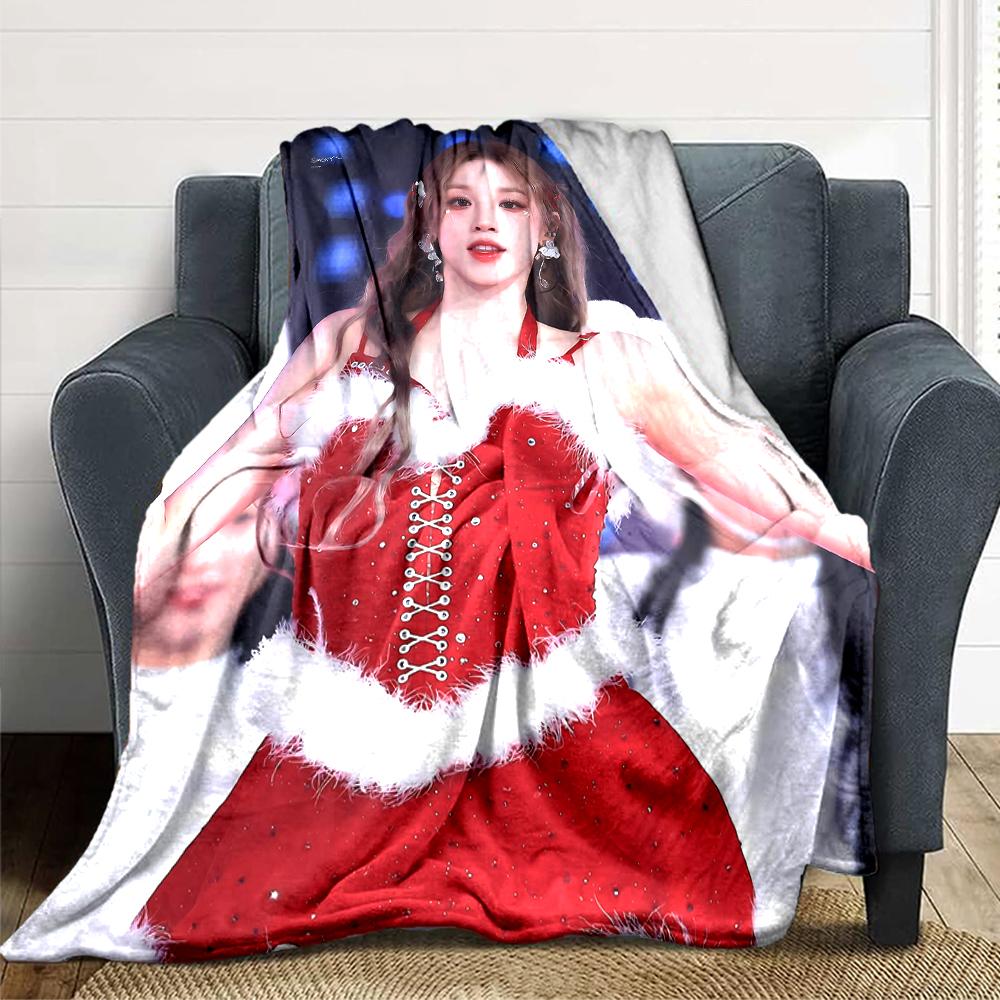 Christmas Performance Blanket Soft Throw Blanket For Home Bedroom Bed Sofa Travel Office Solid Christmas Blanket