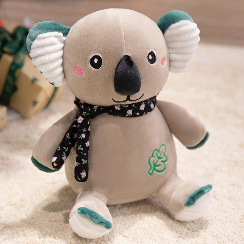 Cute scarf koala doll plush toy koala bear doll children's company soothing rag doll birthday gift