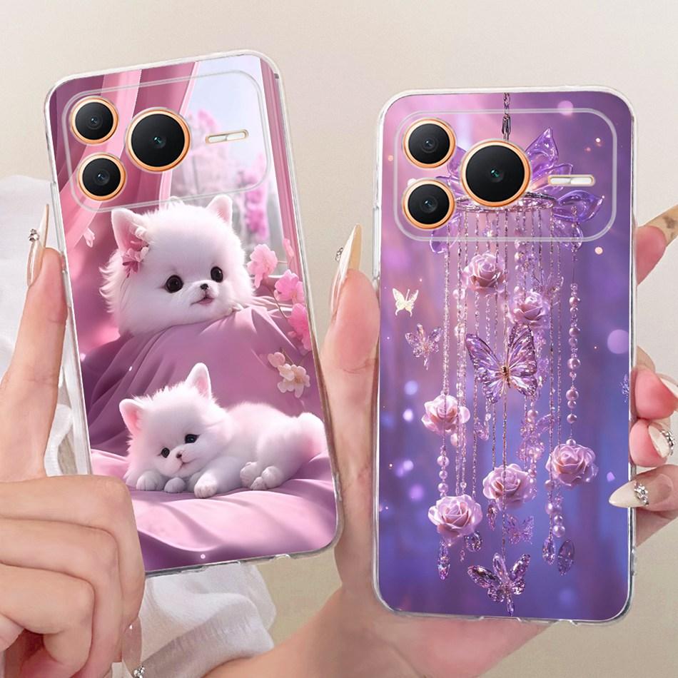 For Honor Power 2 / Power 5G 2026 Cute Flower Butterfly Cat Painted Case For Honor Power Power2 Soft Silicone TPU Phone Cases