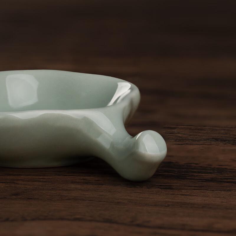 Plum Blossom Ceramic Calligraphy Ink Dish