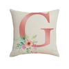 New Small Fresh Letter Series Pillow Cover Office Sofa Living Room Decoration Linen Cushion Cover