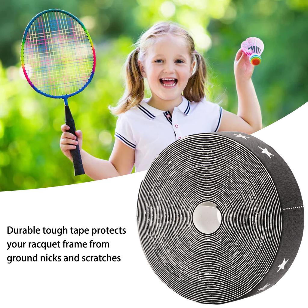 Racket Head Tape Racket Protection Tape Antiscratch Tennis Racket Head Guard 18mm Width 5m Length