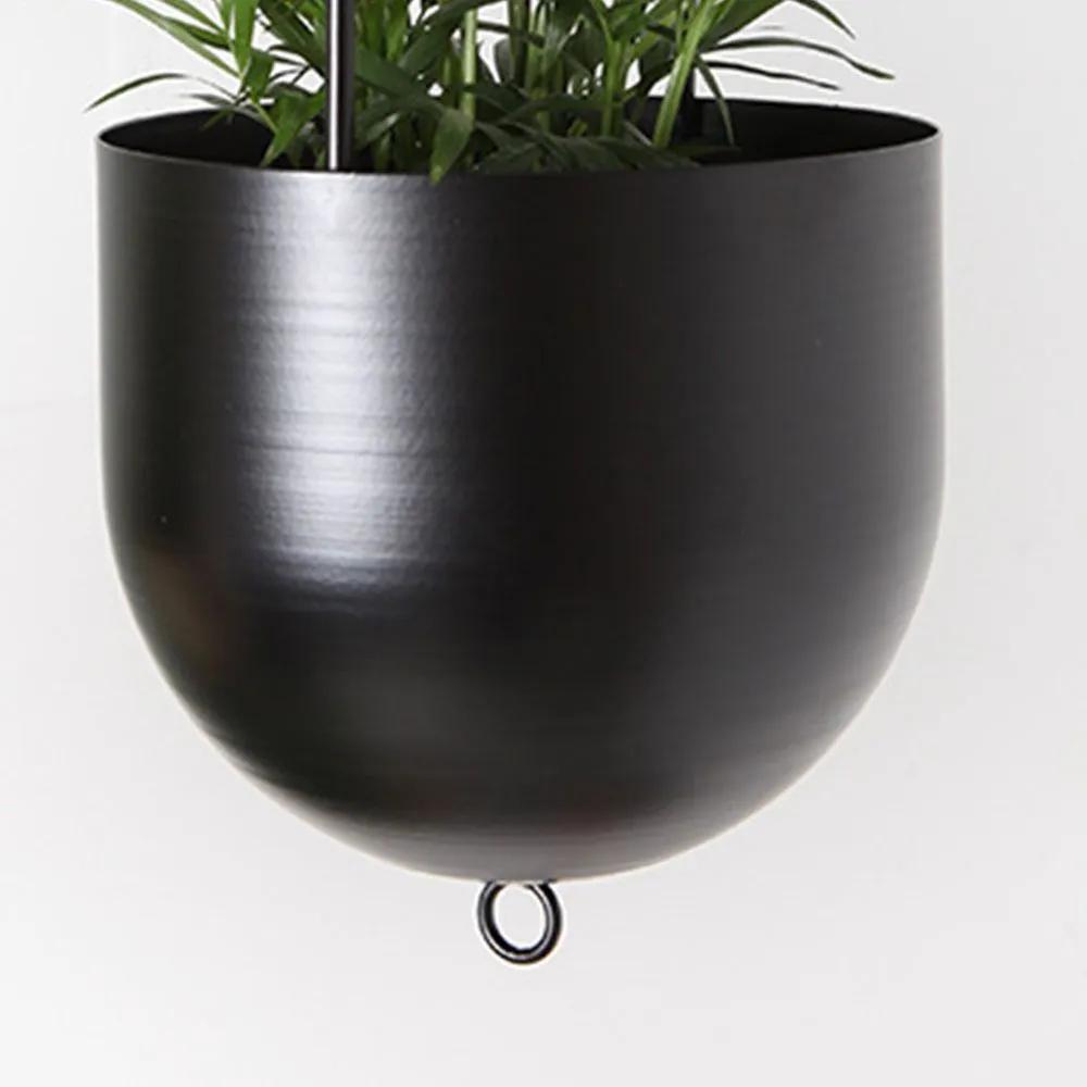 Wrought iron hanging flower pot, hanging wrought iron hanging basket flower pot, balcony interior decoration