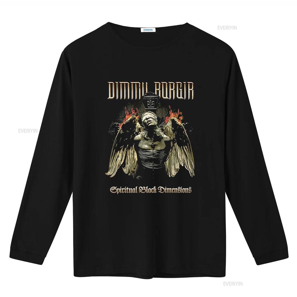 DIMMU BORGIR Футболка Spiritual Black Dimensions Готический Дизайн Метал-Группы для Мужчин и Женщин Винтажная Стиранная Футболка для Повседневной Носки