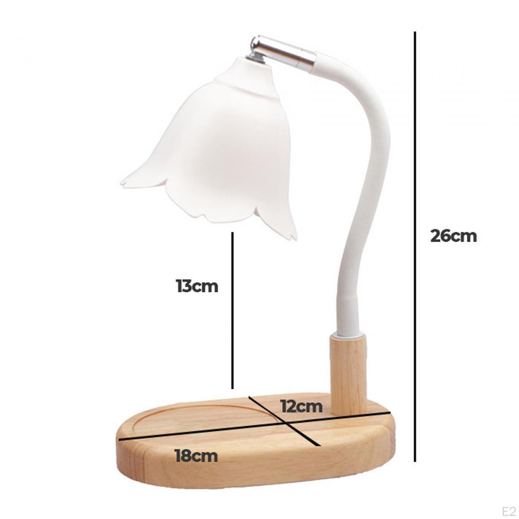 Scented Wax Candle Warmer Lamp US 110V Wooden Base for Study Rooms Versatile