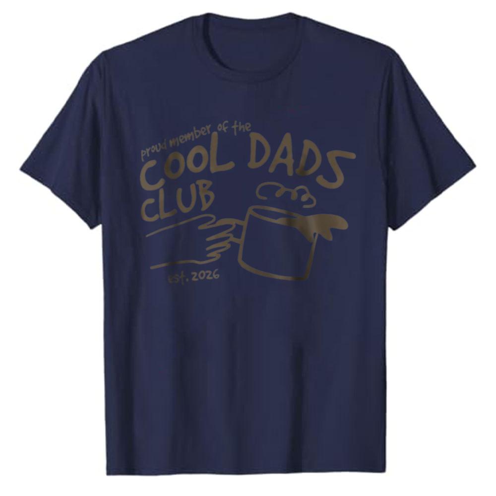 Cool Dads Club Tshirt New Dad Est 2026 Gift Tee Fathers Day Vintage Coffee Dad Shirt Retro Fatherhood Gift Funny Husband Tops