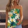 Летние топы-трубы для женщин, милая сексуальная футболка без рукавов с открытыми плечами и цветочным принтом