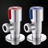 Stainless Steel Hot Cold Inlet Valve Bathroom Faucet Stop Valve Kitchen Sink Basin Triangle Valve Water Pressure Regulator