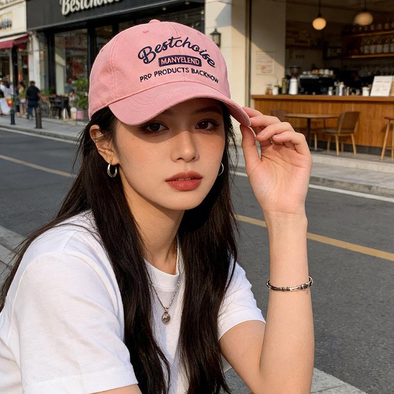 Korean fashion hat women's spring and summer casual face small baseball cap retro versatile sunshade cap sun protection cap