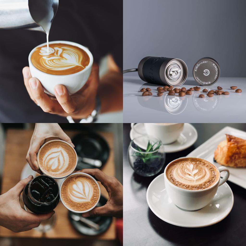 KINGrinder K1 Hand Coffee Grinder, 160-Level Internal Grinding Adjustment, Conical Metal Blade for Superior Uniformity, 25g Capacity