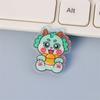 Green Dragon Cartoon Dragon Brooch Flying Dragon Year Badge Pins Laser Acrylic Brooch  Badge Gift