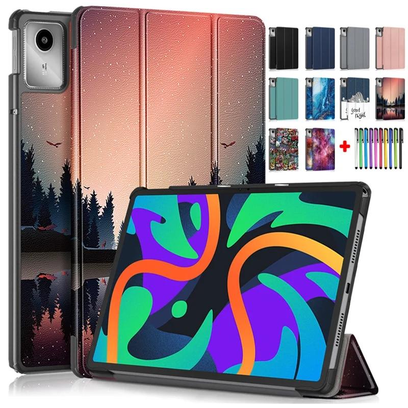Чехол для Lenovo Tab M11 11 дюймов TB330FU, жесткий складной чехол из искусственной кожи для Lenovo Xiaoxin Pad 2024, чехол TB331FC, чехол Etui 11,0 дюймов