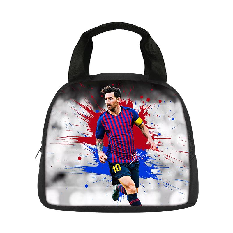Школьная сумка M-Messi, Термосумка для обеда, Звезда футбола, Студент, Контейнер для еды Bento, Многоразовая термосумка, Ланч-бокс