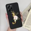 Забавный чехол для телефона Xiaomi Poco X5 X5Pro 5G Розовый 26 букв Мягкий силикон Матовый Прочный задний чехол для PocoX5 Pro PocoX5 X5 Pro