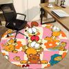 1pcGarfield Pets Office Round Area Rug, Indoor Mat Suitable For Office,Bedroom Living Room Home Decor, Room Deco a0928107