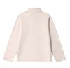 Unisex Fleece Stand-Up Collar Half-Zipper Long-Sleeved T-Shirt
