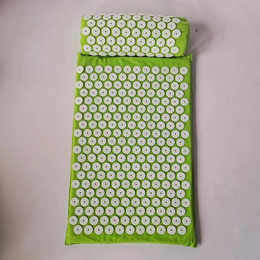 Yoga Acupressure Mat with Head Pillow for Muscle Relaxation and Massage