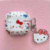 Милый мультяшный рисунок Бант KT Cat Чехол для AirPods 4 Совместим с AirPod 3 Apple Pro Чехол для наушников