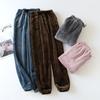 Women's Thermal Fleece Pockets Pajama  Warm Casual Trousers Home Pajama Pants