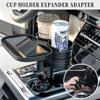 2 In 1 Mintiml Cup Holder Expander Adapter Car Cup Holder with Wireless USB Charging Board Container Car Accessories Bottle Tray