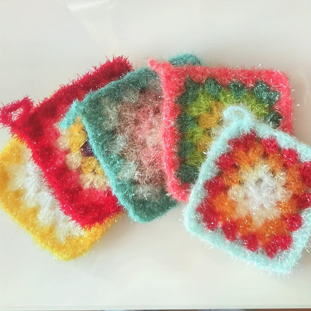 6pcs Segment Dyed Raffia Yarn for Beach Bags Chunky Polyester Bundle (300g) - Textured Crochet Knitting Yarn for DIY Tote Bags, Shawls