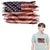 Retro National Flag Thermal Patches Heat-Adhesive Sticker Thermal Press Vinyl A-Level Washable Diy Hoodies Tops Stripe