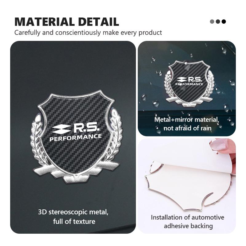 Car Body 3D Stickers Wheat Ears Styling Emblem Decals Decoration For Renault Clio Dacia RS Megan Scenic Logan Laguna Kadjar YY6
