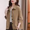 2025 Versatile Petite Loose Pure Cotton Jacket: Short, Thin Style for Spring & Autumn