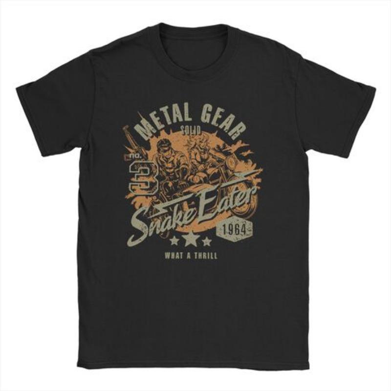 Men Women MGS1 Solid Snake Game T Shirt Metal Gear Cotton Tops Funny Short Sleeve O Neck Tees Classic T-Shirts