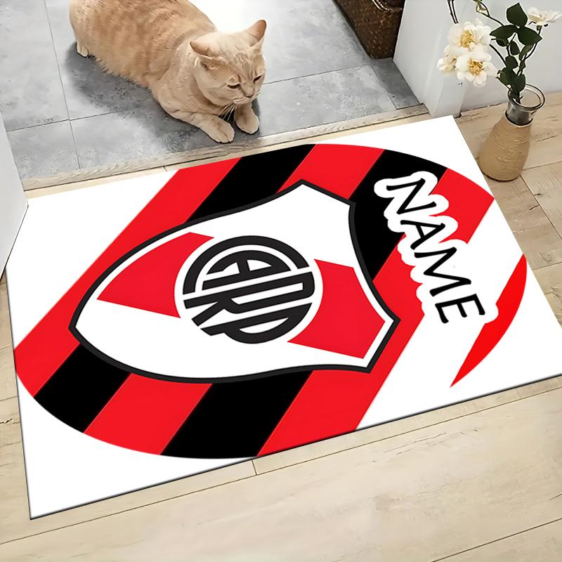 Custom Name Lion Crest Badge Carpet Rug Customizable Soft Washable Anti-Slip Home Living Room Sofa Mats Personalized Rug. 0909254