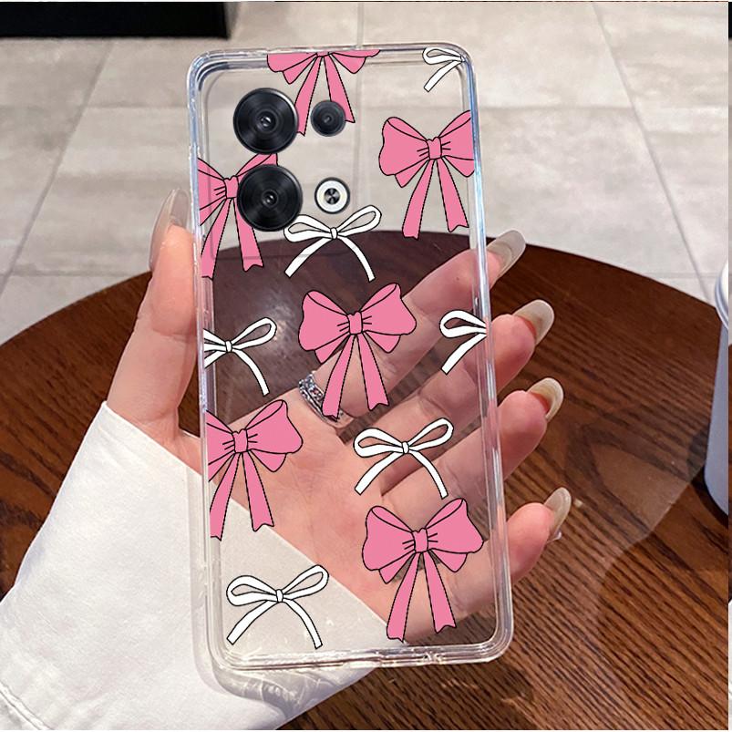 For Oppo Reno8 5G Case Oppo Reno 8 Pro Phone Case Luxury Cute Love Heart Rabbit Funny Clear Soft TPU Silicone Back Cover Bumper