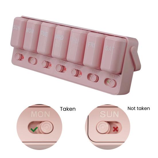 Органайзер для таблеток на 7 дней, дорожный контейнер для таблеток, ежедневная таблетница