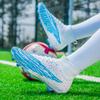 2024 Men's Soccer Shoes Large Size Ultralight Football Boots Boys Sneakers Non-Slip AG/TF Soccer Cleats Ankle Boots Unisex